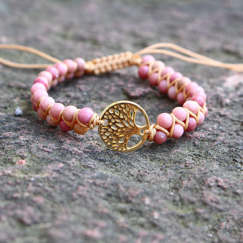 Bracelet de Yoga en Fil avec Charme Arbre de Vie